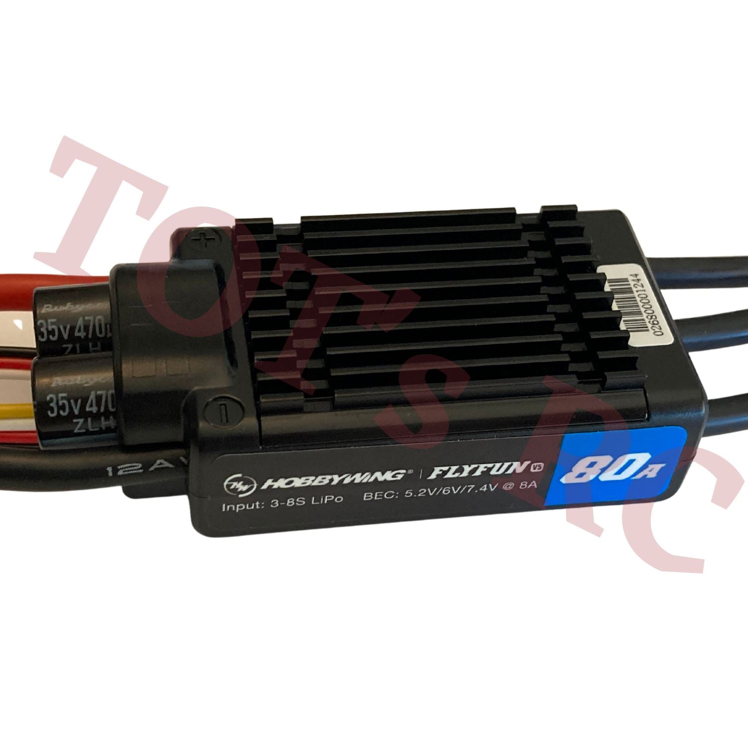 Hobbywing FlyFun 120A V5 ESC brushless per aeromodelli RC, 3-8S Hobbywing FlyFun 120A V5 ESC brushless per aeromodelli RC, 3-8S