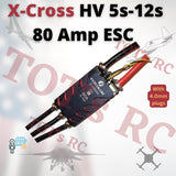 FlyColor X-Cross HV 5s-12s Lipo ESC 60A 80A and 120Amp ESC