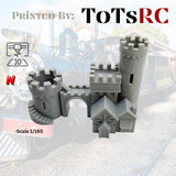 N Scale 1:160 3D Printed Building - Tiny Castle Gate PLA