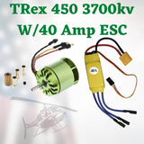 F2835 3700 - 4000KV Motor With 40Amp ESC For ALIGN TREX /Clone T-rex 450 rc heli