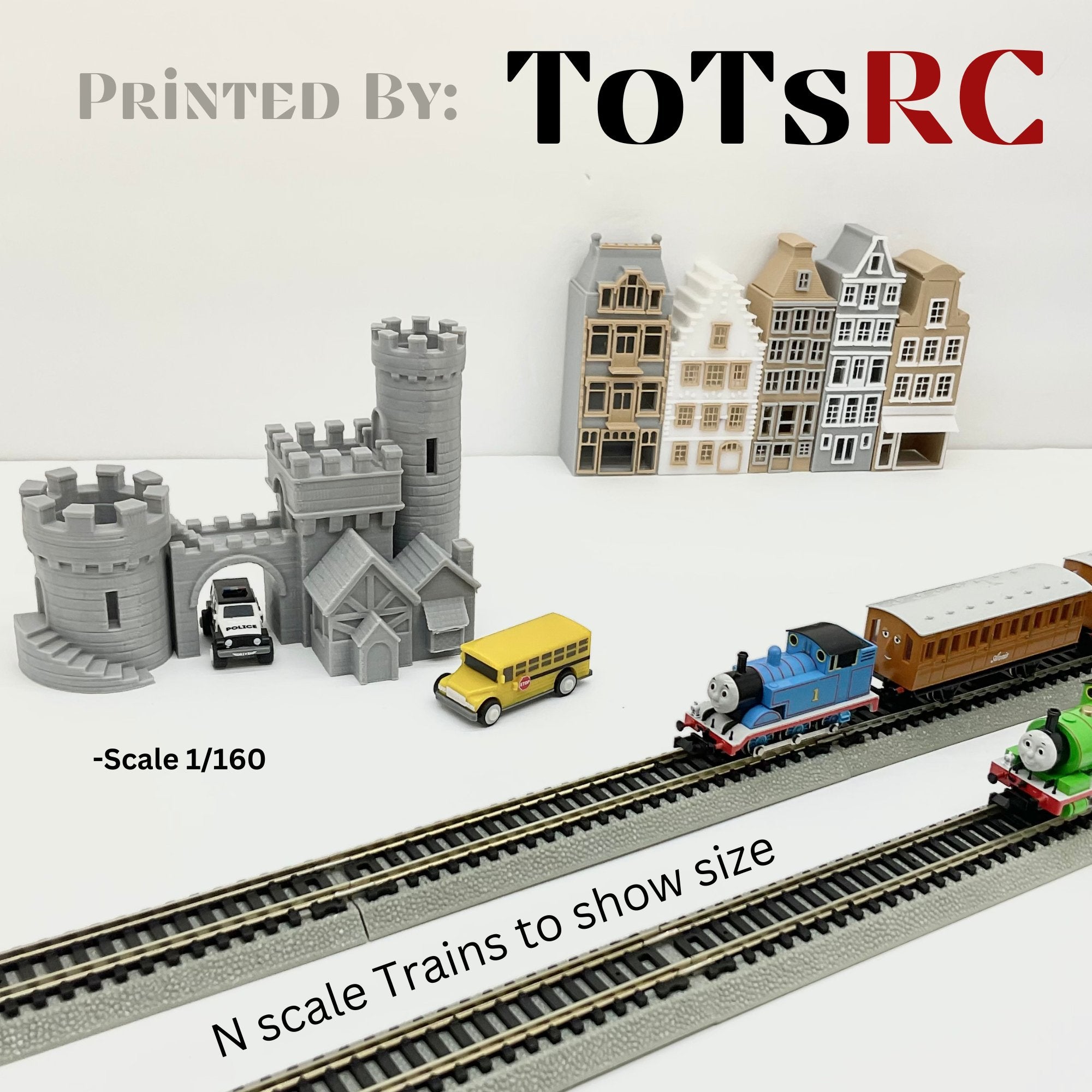 N Scale 1:160 3D Printed Building - Tiny Castle Gate PLA – ToTsRC