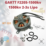 GARTT F2205 1500kv Brushless Outrunner Motor MT-120 Airplane/Foamie/Drone