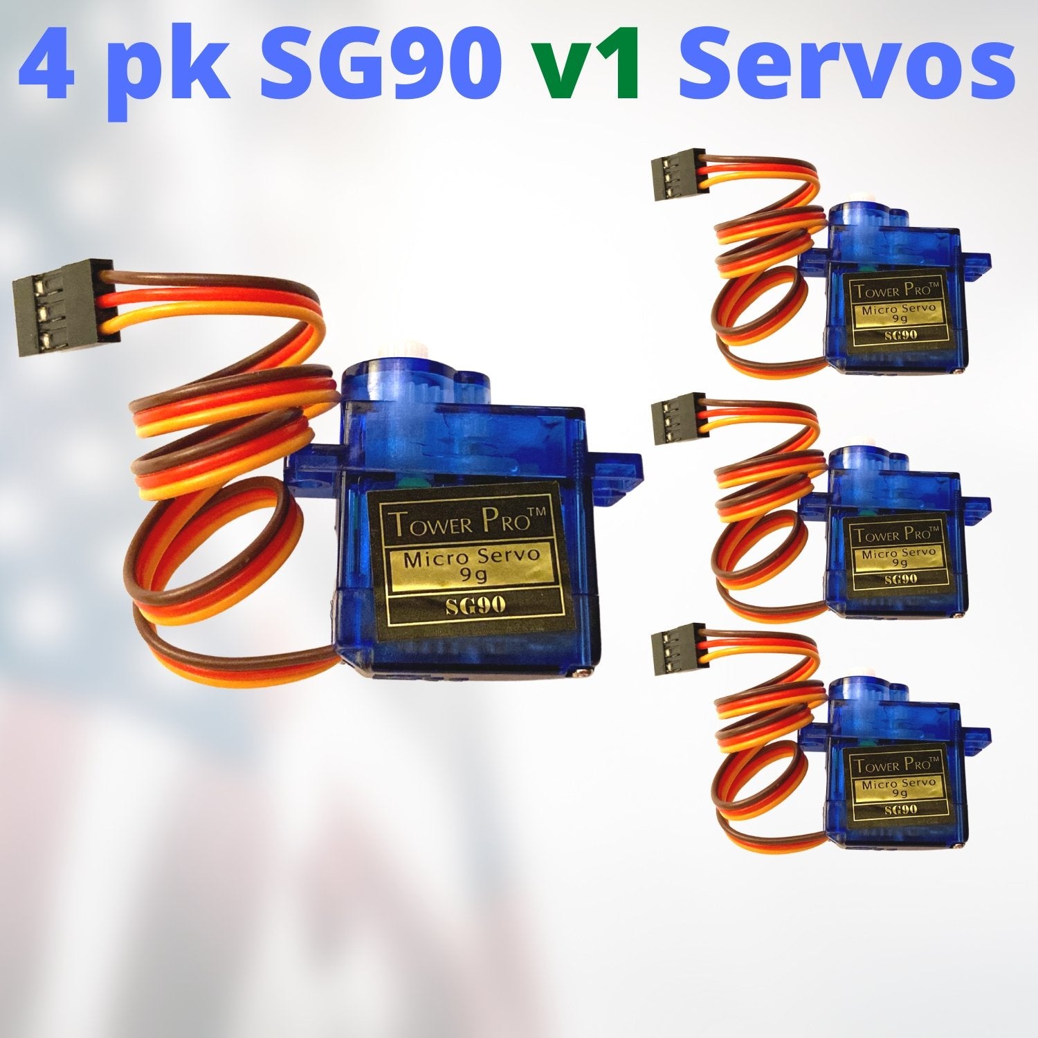 2pk Ver. 1 Tower Pro SG90 Mini Servo RC Plane Heli Arduino
