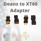 2pc Deans To XT60 | XT60 to Deans Lipo RC Battery Adapter