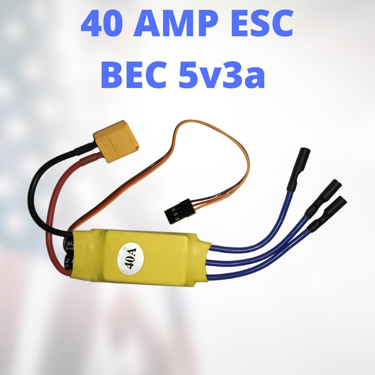 40 AMP ESC 40a ESC 4s ESC For RC Airplane FPV Wing Heli – ToTsRC