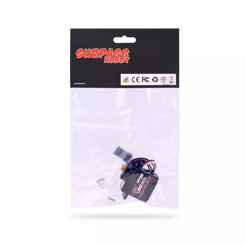Servo VGEBY 9g à Engrenages Métalliques – S0009M – 1,1-1,4 Kgf.cm – Pour Voitures 1/24, Avions, Robots