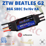 ZTW 32 Bit G2 BEATLES ESC 20A 40A  80A 100A 2-6s BEC Speed Controller