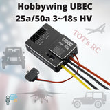 Hobbywing BEC 3~18S UBEC 25A/50A HV Regulator RC Car RC Plain RC Heli