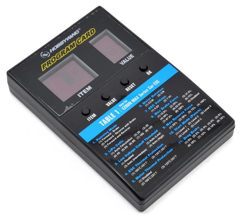 HOBBYWING ESC PROGRAMBOX PROセット Hobbywing Program Card-A LED Program Box LCD Program Box Pro