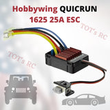 Hobbywing QUICRUN 1625 25A 2~3S Brushed ESC 1/18 1/16 RC Car BEC 6v/1a