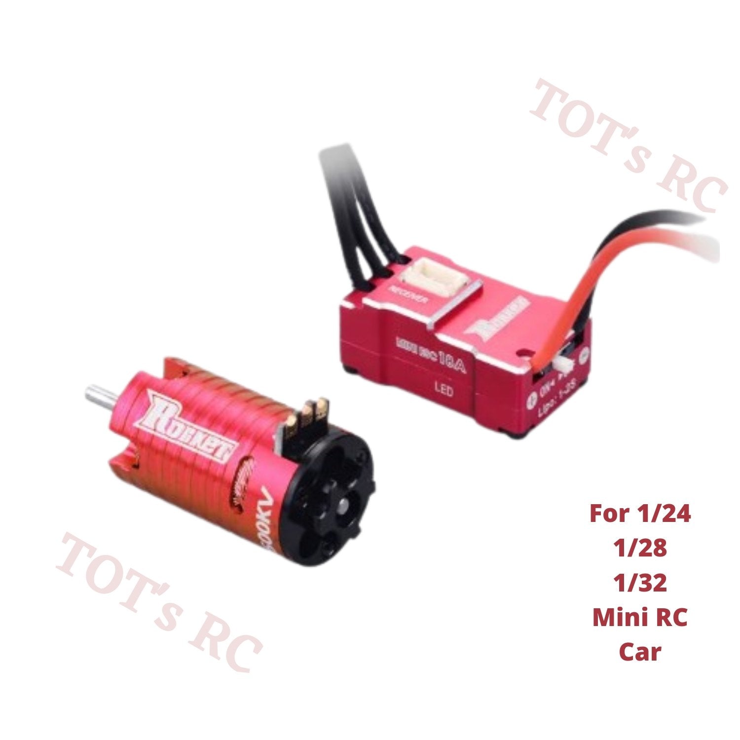 Amazon.com: Woyisisi Rocket Mini-Z 3500KV 2Poles Brushless Motor for 1/24  1/28 RC Model Car Upgrade Waterproof High Performance : Toys & Games