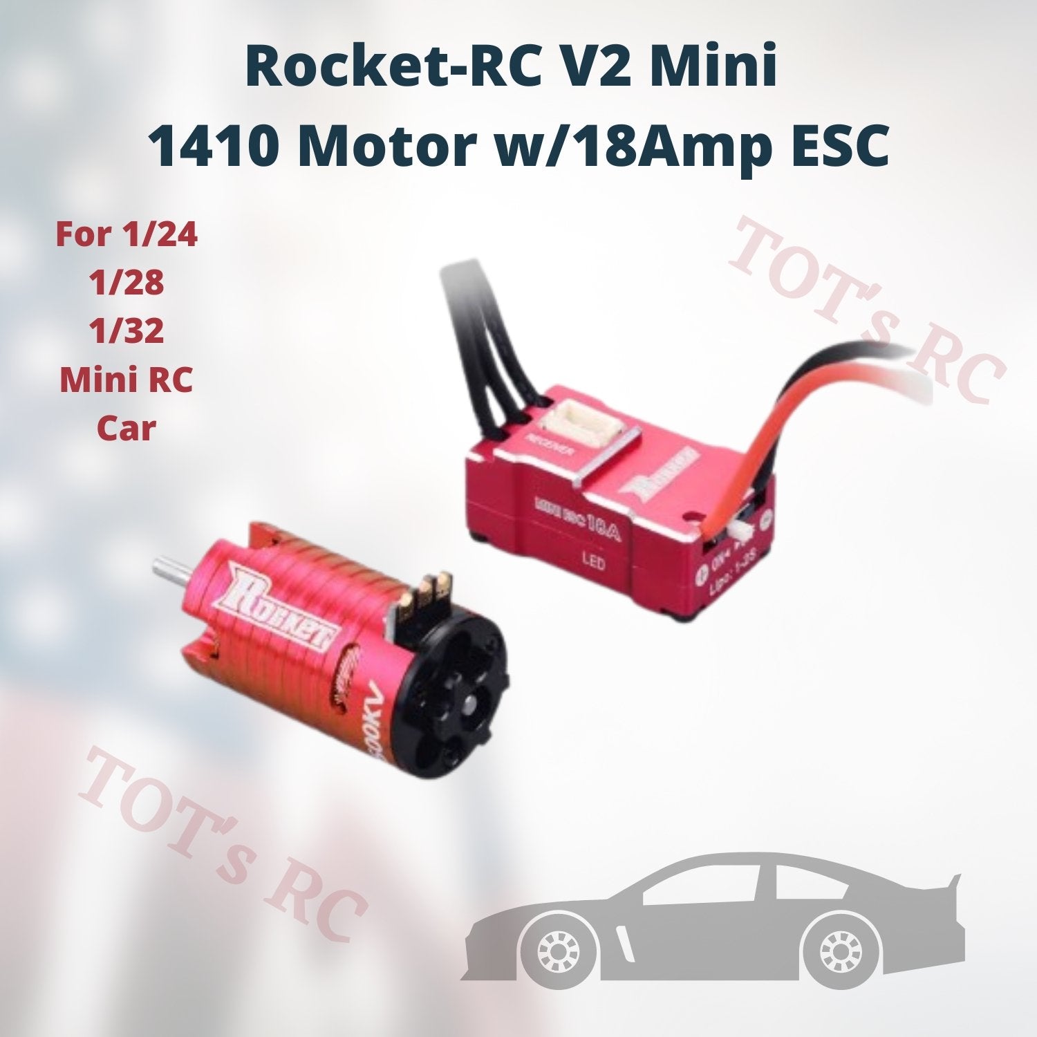 Surpass Hobby Rocket V2 Mini-z 1410 2500KV 3500KV 9500KV Brushless