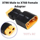 2pk XT90 Male to XT60 Female Lipo Adapter